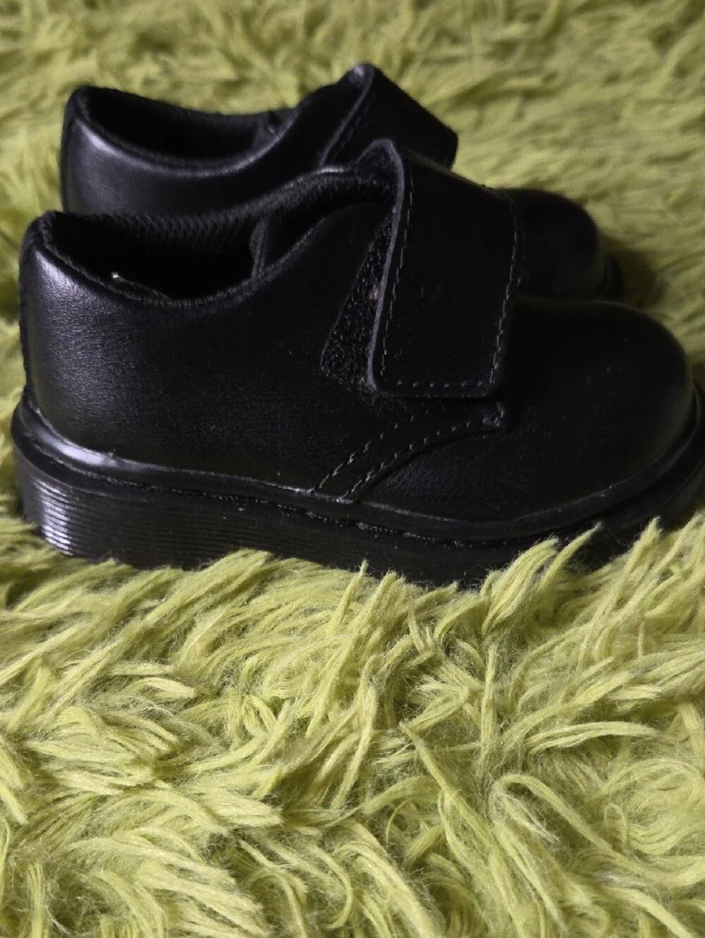 Dr. Martens Black Velcro Mary Jane Kids Shoes